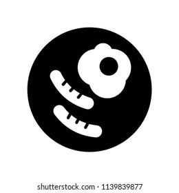 Breakfast icon vector icon. Simple element illustration. Breakfast symbol design. Can be used for web and mobile.