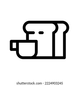 Breakfast Icon Vector Symbol Design Illustration