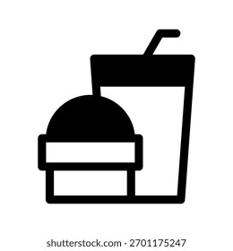 Breakfast Icon Vector Symbol Design Illustration