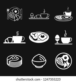 Breakfast icon. Vector symbol on a background