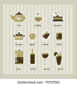 Breakfast icons