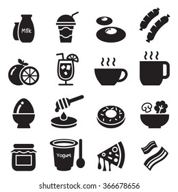 Breakfast icons set1