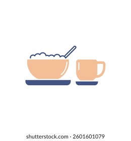 breakfast icons  symbol vector elements for infographic web