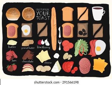 Breakfast illustration.