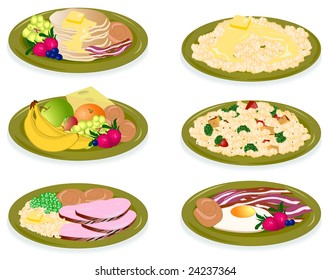 65,606 Healthy breakfast lunch dinner Stock Illustrations, Images ...