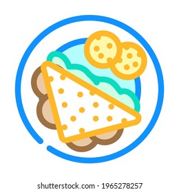 breakfast meal color icon vector. breakfast meal sign. isolated symbol illustration