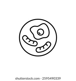 breakfast, meal icon vector template