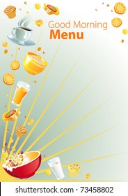 breakfast menu background template