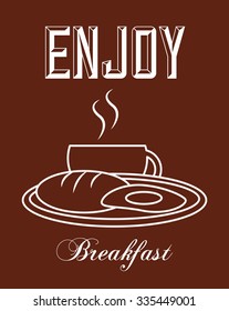 breakfast menu design, vector illustration eps10 graphic 