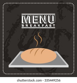 breakfast menu design, vector illustration eps10 graphic 