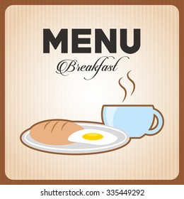breakfast menu design, vector illustration eps10 graphic 