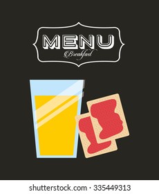 breakfast menu design, vector illustration eps10 graphic 