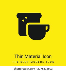 Icono mínimo de material amarillo brillante