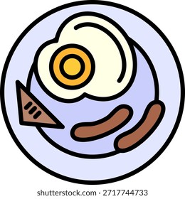 Breakfast New Creative Icon Design Vector