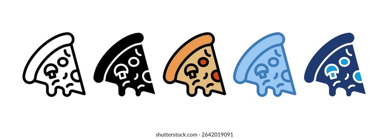 Breakfast Pizza Icon Element For Design