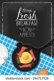 Breakfast poster design.