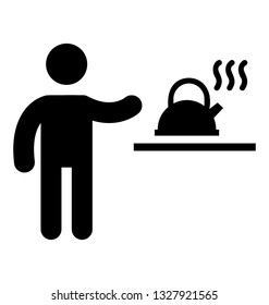 Breakfast Preparation vector element, pictogram.