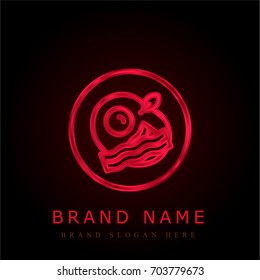 Breakfast red chromium metallic logo