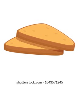 Breakfast sandwich icon. Cartoon of breakfast sandwich vector icon for web design isolated on white background