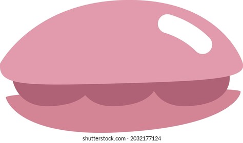 Breakfast sandwich, illustration, vector, on a white background.