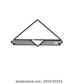 breakfast sandwich vector icon illustration