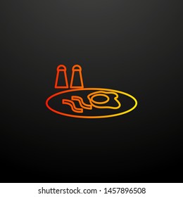 Breakfast scrambled eggs nolan icon. Elements of fast food set. Simple icon for websites, web design, mobile app, info graphics
