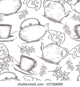 breakfast seamless pattern can be used for wallpaper, website background, textile printing