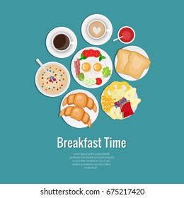 Breakfast set. 