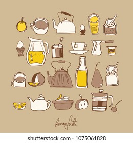 breakfast set icons