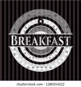 Breakfast silver emblem or badge