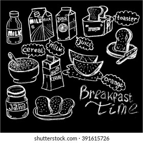 breakfast, sketch
