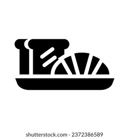 breakfast solid icon illustration vector graphic. Simple element illustration vector graphic, suitable for app, websites, and presentations isolated on white background