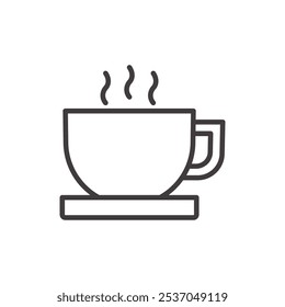 Icono de trazo de DESAYUNO en negro