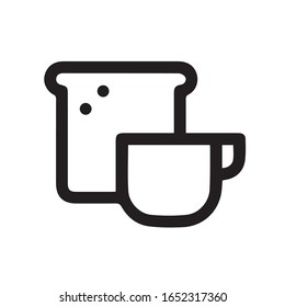 breakfast symbol for logo, web, app, UI. breakfast icon simple sign. breakfast icon flat vector
