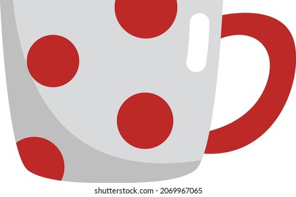 Breakfast tea, illustration, vector, on a white background.