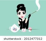 Breakfast at Tiffany inspired Audrey Hepburn smoking hot in black