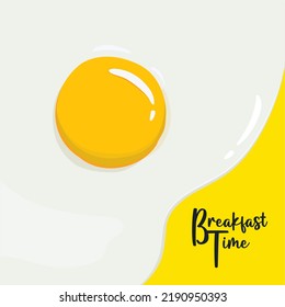 Breakfast Time Fried egg vector

Natural, fresh and organic products, protein and yolk. Healthy food and farming. Cartoon flat vector illustration 