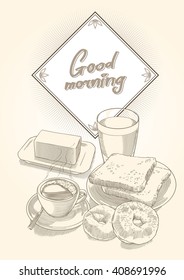 Breakfast Time illustration with morning mood 2