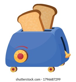 Icono de tostadora de desayuno. Dibujo del icono del vector de tostadora de desayuno para diseño web aislado en fondo blanco
