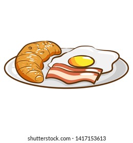 breakfast vector graphic design clipart