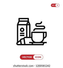 Breakfast vector icon