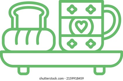 Breakfast vector icon. Can be used for printing, mobile and web applications.