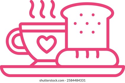 Breakfast vector icon. Can be used for printing, mobile and web applications.