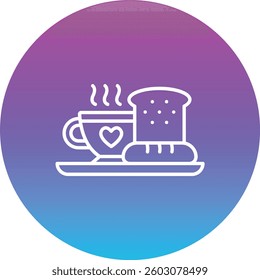 Breakfast vector icon. Can be used for printing, mobile and web applications.