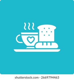 Breakfast vector icon. Can be used for printing, mobile and web applications.