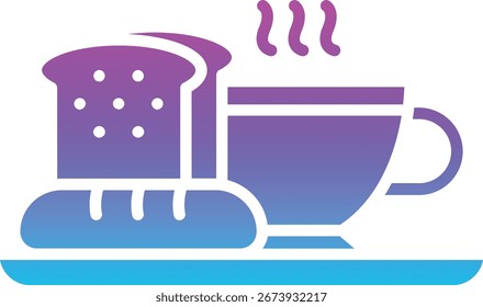 Icono de Vector de desayuno. Se puede utilizar para aplicaciones de impresión, móviles y de Web.