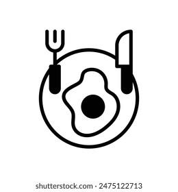 Breakfast vector icon design stock illustration