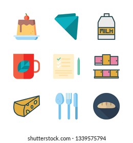 breakfast vector icon set