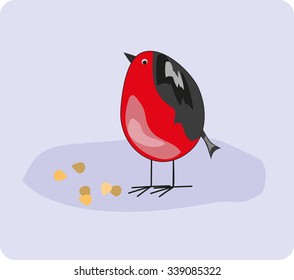 Breakfast-bullfinch