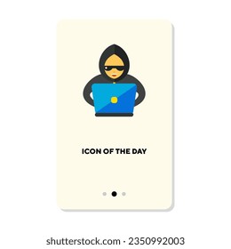 Breaking, cracking or hacking flat icon. Safe, robbery, bank isolated vector sign. Criminality and equipment concept. Vector illustration symbol elements for web design and apps